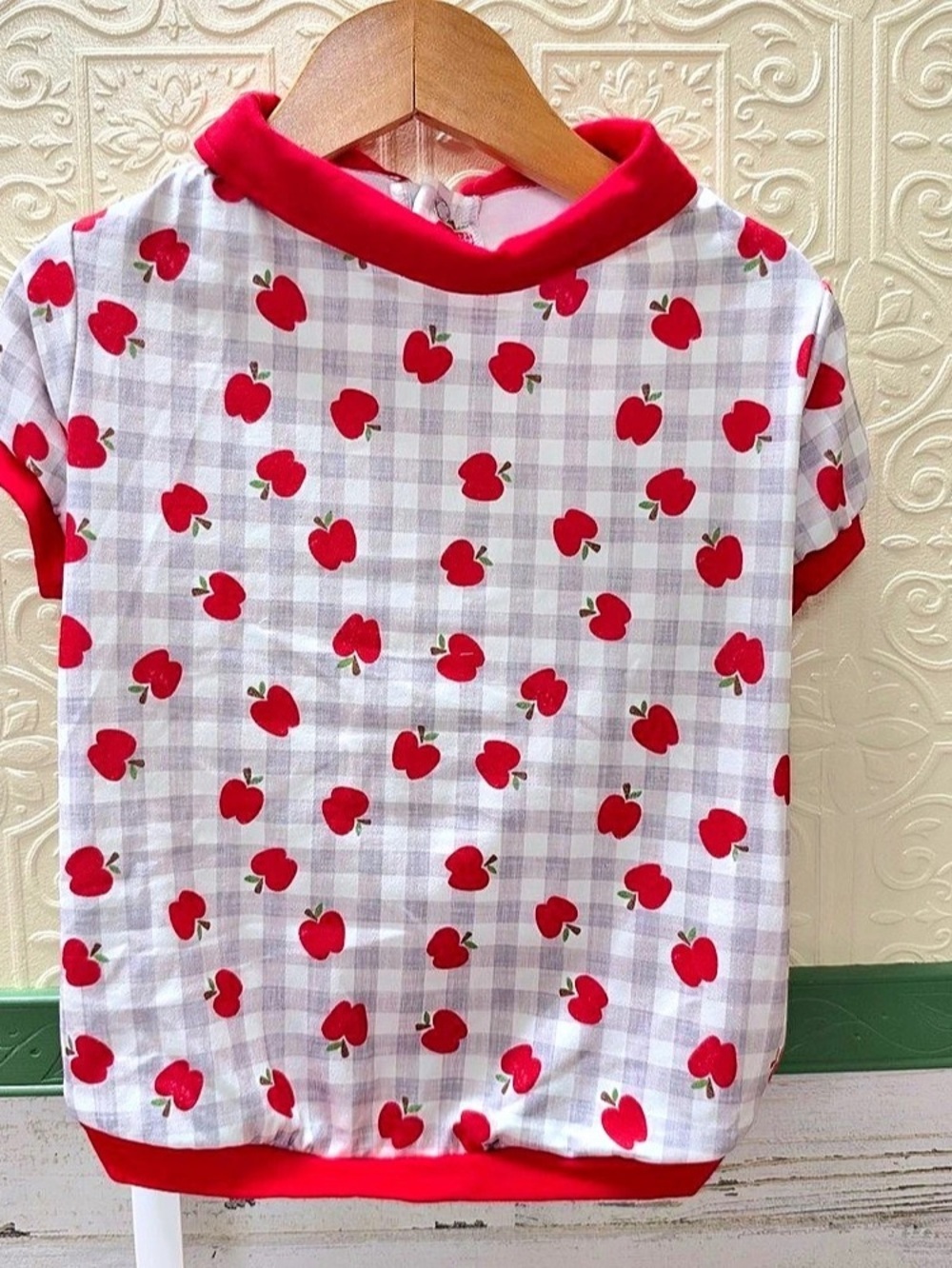 Griffy & Drake Apple of My Eye Collar Shirt Dog Top